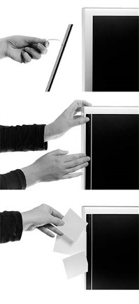 Infoline die Klemmleiste für Visitenkarten und Notizen